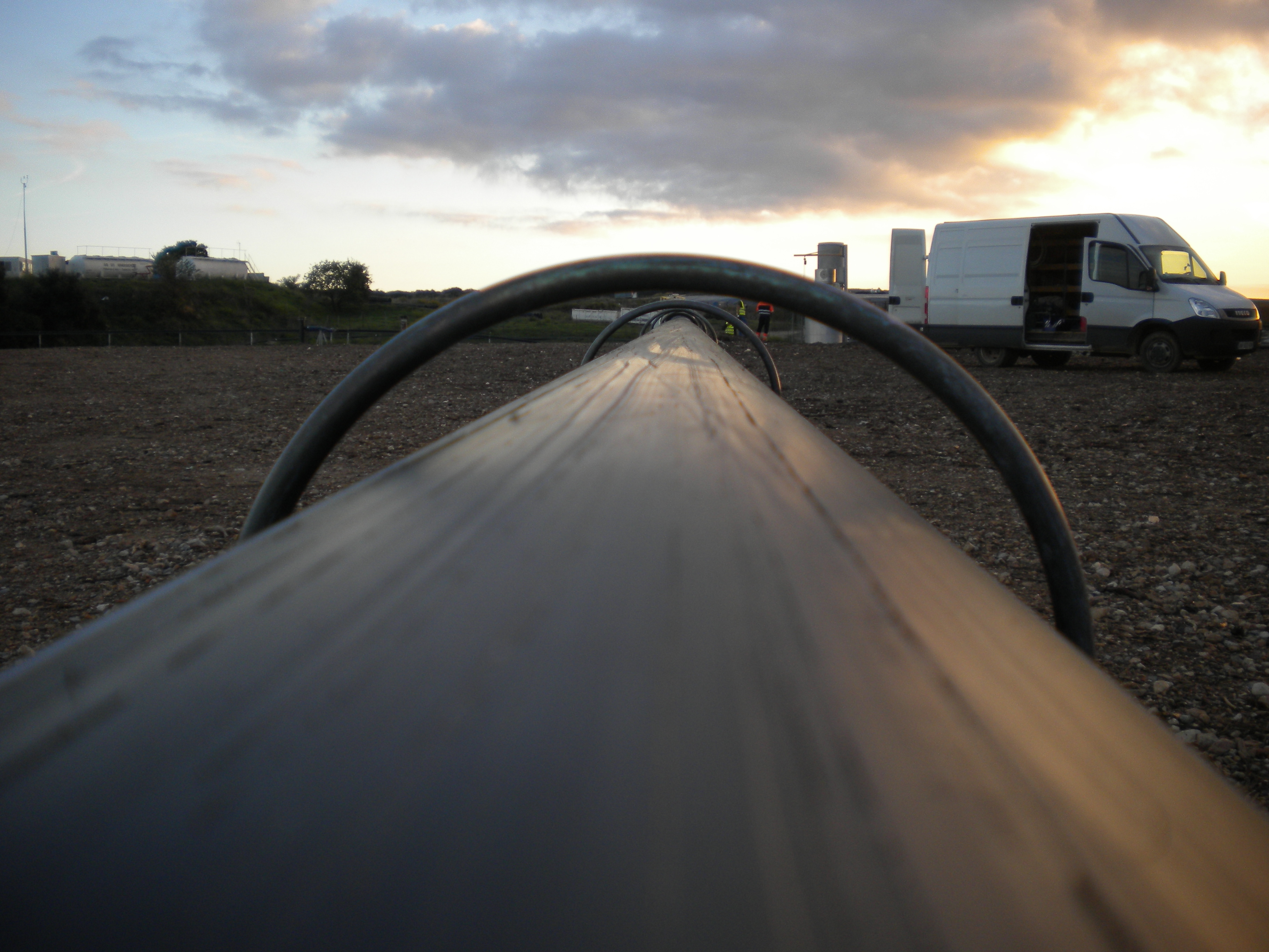 Collecteur principal Biogaz sur rails